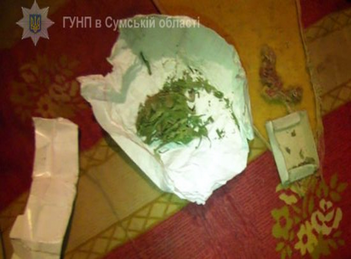 На Сумщине полиция изъяла у мужчины "зимний запас" конопли (+фото)