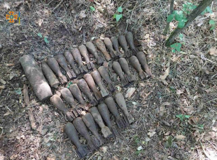 На Сумщині за минулу добу виявлено 31 боєприпасів часів минулих війн, ще 56 знешкоджено фото
