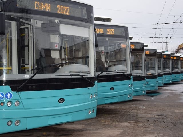 Сумське КП «Електроавтотранс» отримало ще 10 тролейбусів  фото