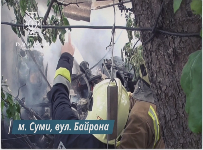 У Сумах вогнеборці ліквідували загоряння гаражу (відео) фото