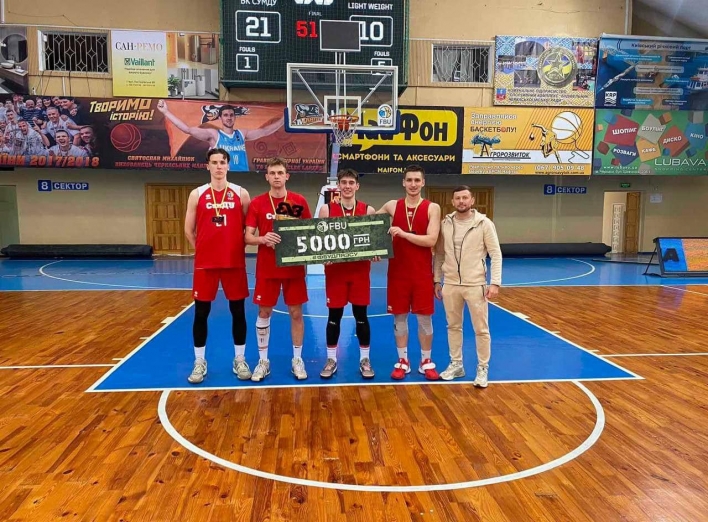 Сумські студенти виграли етап чемпіонату України з баскетболу 3х3