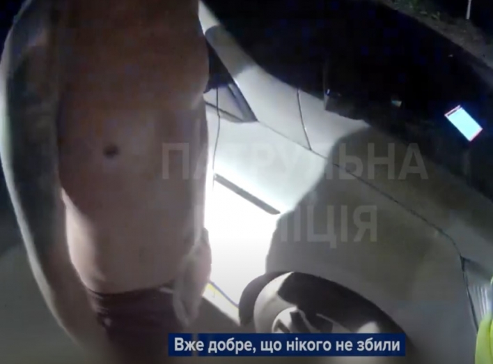 У Сумах вночі п'яний водій тікав від патрульних (відео)
