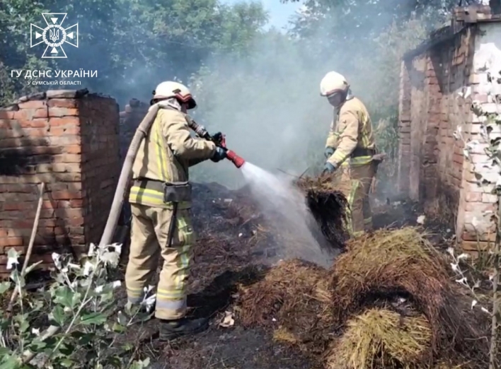 На Сумщині сталася пожежа через дитячі пустощі з вогнем фото