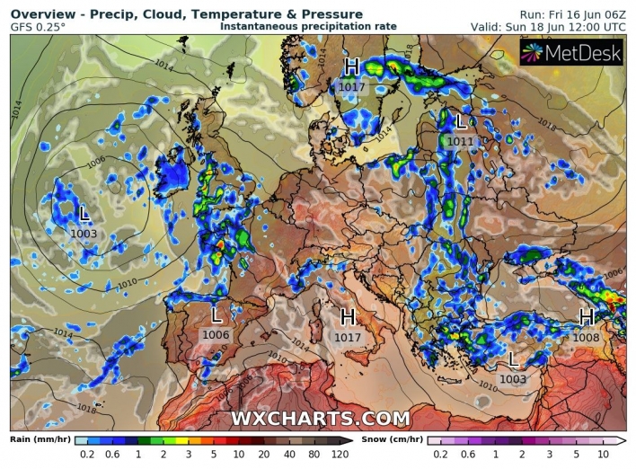 На Сумщині з понеділка прогнозують дощі і грози фото