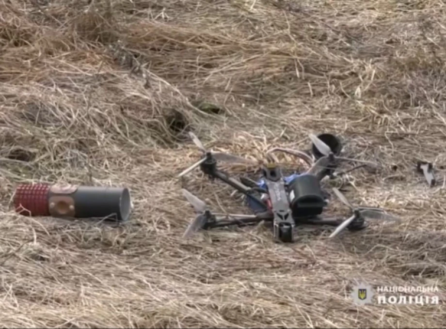 На Сумщині поліцейські знищили ворожий дрон-камікадзе (відео)
