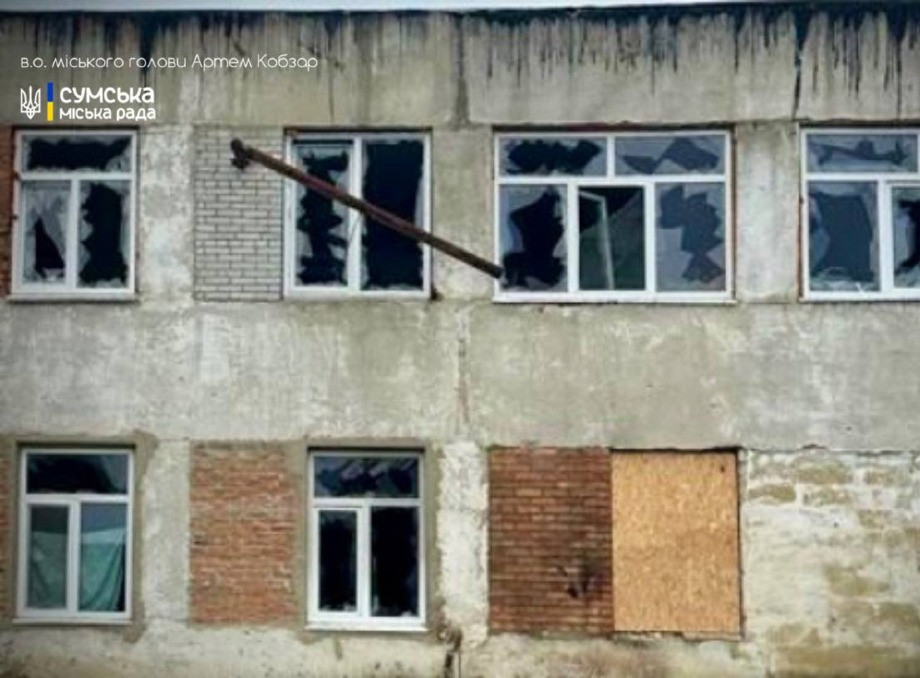 Ворожий безпілотник поцілив по цивільній інфраструктурі Сум