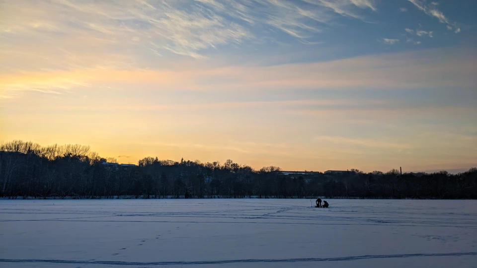 Зимові заходи сонця на сумських водоймах (ФОТО) фото №4