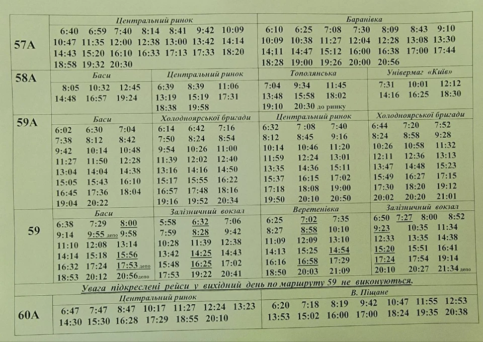 У Сумах з 1 травня змінюється розклад автобусних маршрутів: плюс один новий маршрут фото №9