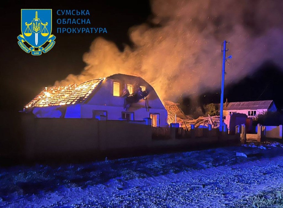 На Сумщині поранені двоє жінок через атаку ворожого дрона