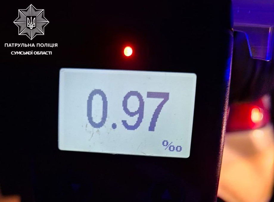 Завдяки сум’янам патрульні зупинили п’яного водія без прав
