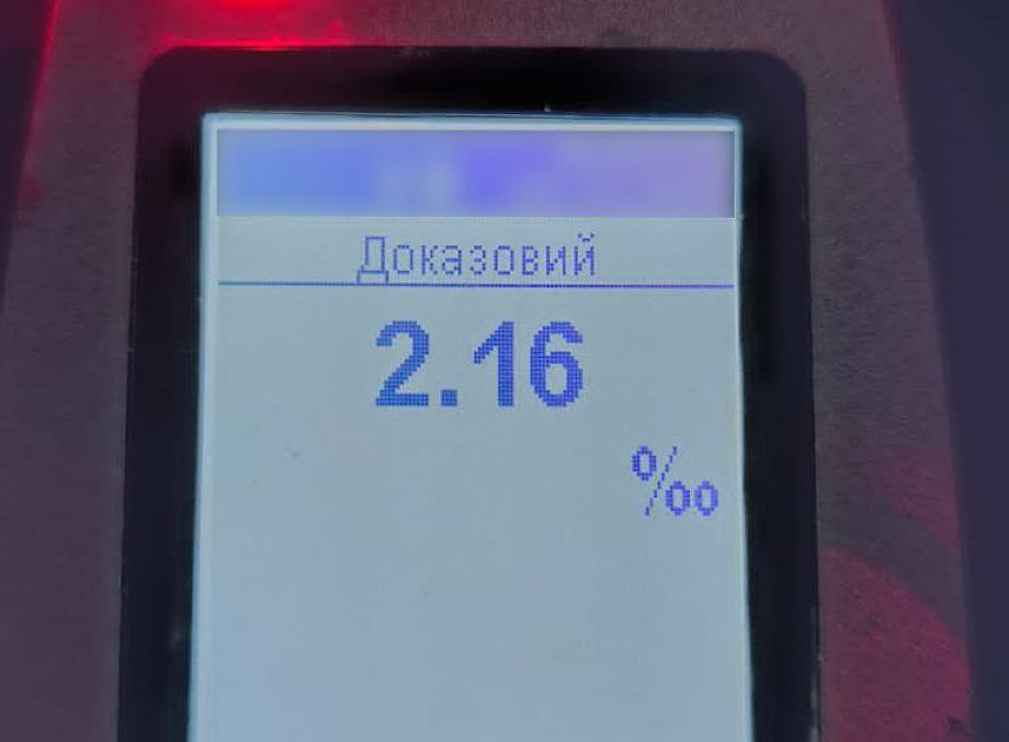 Патрульні вночі у центрі Сум затримали п’яного водія, який був позбавлений права керування
