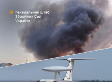 Уражено російський літак А-50 під час атаки на авіазавод