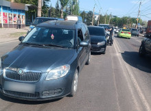 У Сумах зіткнулися три автомобілі через недотримання дистанції