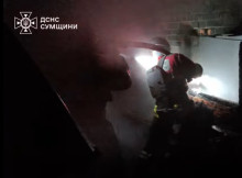 Рятувальники ліквідували пожежу після ворожого удару по Степанівській громаді