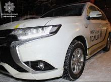 На трасі Суми — Полтава патрульні врятували водійку, чиє авто перекинулося в кювет