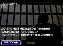 Смертельне застілля на Конотопщині: винесено вирок чоловіку, який до смерті забив товариша по чарці