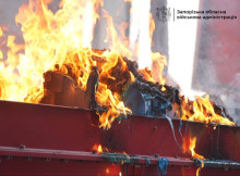 Російський дрон влучив у термінал "Нової пошти" в Запоріжжі