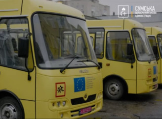 П’ять громад Сумщини отримали нові "шкільні автобуси", придбані коштом Європейського Союзу