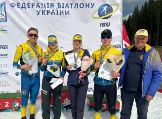 Сумські біатлоністи виграли змішану естафету на чемпіонаті України в Буковелі