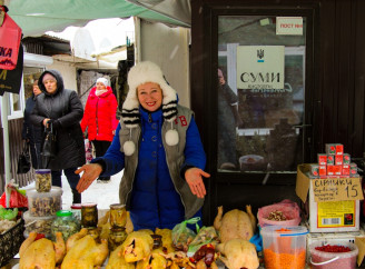 Що продають на сумському ринку напередодні Нового року