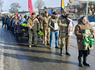 Буринщина попрощалася з 28-річним прикордонником Миколою Михном