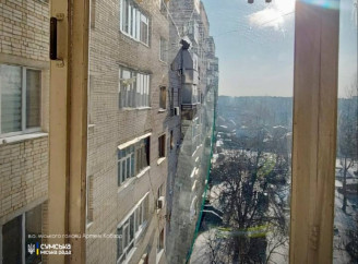 У Ковпаківському районі Сум зафіксували влучання поблизу житлового будинку