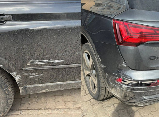 У Сумах 77-річний водій зачепив Audi та втік з місця аварії