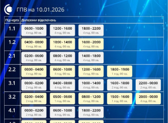 «Сумиобленерго» оприлюднило графіки погодинних відключень на 10 січня