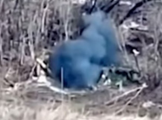 На Сумському напрямку прикордонники знищили гармату «Гіацинт-Б» та склад боєприпасів ворога (відео)