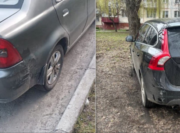 У Сумах 20-річний водій на Geely протаранив припарковане авто та втік