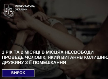 Рік і два місяці за ґратами: вирок за систематичне домашнє насильство на Сумщині