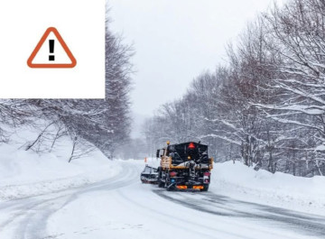 Через снігопад на дорогах Сумщини закривають рух для вантажівок