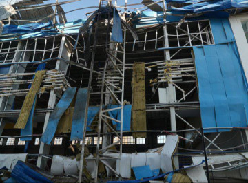 У Сумах через атаку «шахедів» пошкоджено легкоатлетичний манеж