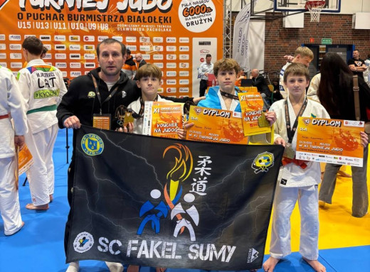 Юні сумські дзюдоїсти здобули шість медалей на турнірі в Польщі фото