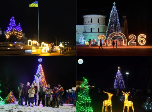 Ялинки та інсталяції - як прикрасили міста Сумської області до Різдва та Нового року фото