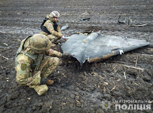 На Сумщині знешкодили бойову частину збитого ворожого безпілотника фото