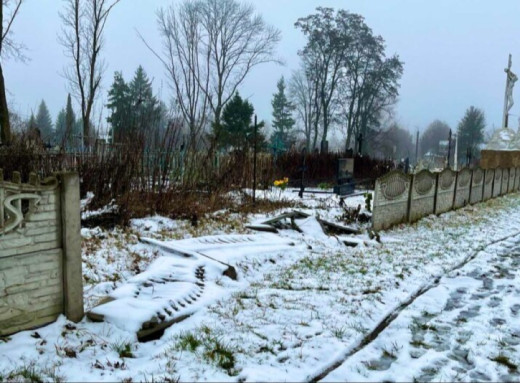 П’яна водійка Audi у Путивлі на великій швидкості в’їхала на цвинтар, проламавши огорожу фото
