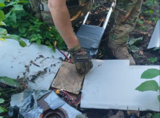 На Сумщині вибухотехніки поліції знешкодили російський БпЛА «Молнія-2» фото На Сумщині вибухотехніки поліції знешкодили російський БпЛА «Молнія-2» фото