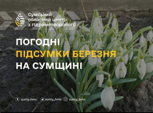 Погодні підсумки березня: на Сумщині вегетаційний період розпочався на 10 днів раніше фото