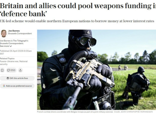 У Британії обговорюють створення «оборонного банку» для переозброєння союзників фото
