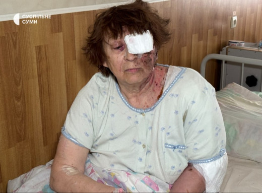 Поранену в Сумах жінку врятував онук-студент фото Поранену в Сумах жінку врятував онук-студент фото