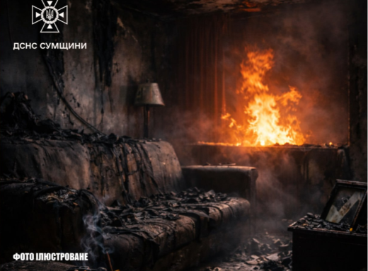 У Шосткинському районі під час пожежі в будинку загинув пенсіонер фото