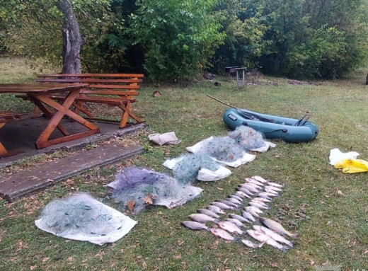 На Роменщині поліція затримала браконьєра, який ловив рибу сітками фото