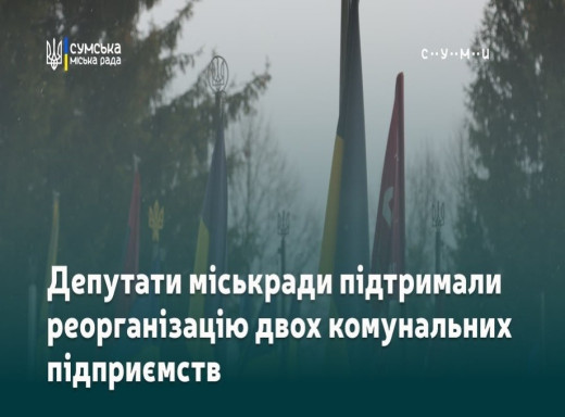Депутати міськради підтримали реорганізацію двох комунальних підприємств фото