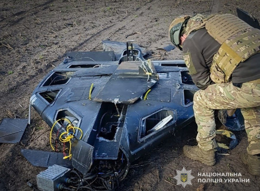 У полі на Сумщині виявили та знешкодили ворожий «шахед» фото
