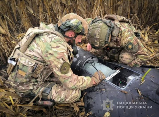 На Сумщині знищили бойову частину російського дрона-камікадзе вагою понад 50 кг фото
