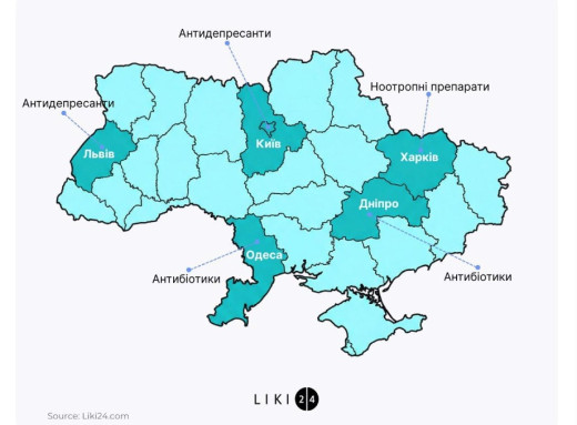 В Україні різко зріс попит на антидепресанти, водночас продаж заспокійливих падає фото