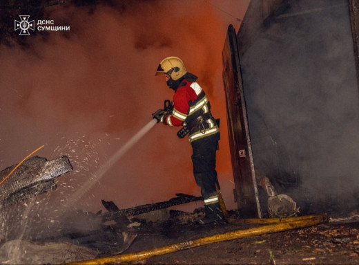 Рятувальники в Сумах ліквідували пожежу в приватному секторі фото