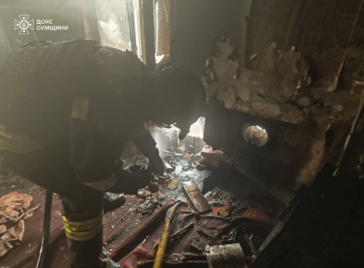 У Білопіллі під час пожежі в приватному будинку загинув чоловік фото