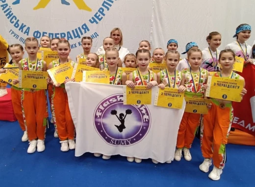 Сум’янки відзначилися на Кубку України з чирлідингу фото